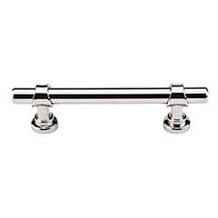 Top Knobs [M1289] Die Cast Zinc Cabinet Pull Handle - Bit Series - Standard Size - Polished Nickel Finish - 3 3/4" C/C - 5 1/2" L