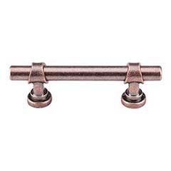 Top Knobs [M1746] Die Cast Zinc Cabinet Pull Handle - Bit Series - Standard Size - Antique Copper Finish - 3&quot; C/C - 4 3/4&quot; L