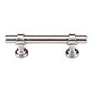 Top Knobs [M1747] Die Cast Zinc Cabinet Pull Handle - Bit Series - Standard Size - Brushed Satin Nickel Finish - 3" C/C - 4 3/4" L