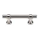 Top Knobs [M1748] Die Cast Zinc Cabinet Pull Handle - Bit Series - Standard Size - Polished Nickel Finish - 3" C/C - 4 3/4" L