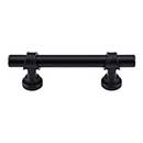 Top Knobs [M1755] Die Cast Zinc Cabinet Pull Handle - Bit Series - Standard Size - Flat Black Finish - 3" C/C - 4 3/4" L