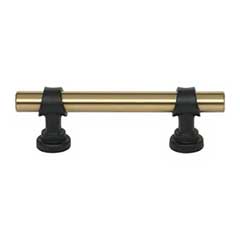Top Knobs [M2701] Die Cast Zinc Cabinet Pull Handle - Bit Series - Standard Size - Honey Bronze &amp; Flat Black Finish - 3&quot; C/C - 4 3/4&quot; L