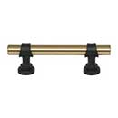 Top Knobs [M2701] Die Cast Zinc Cabinet Pull Handle - Bit Series - Standard Size - Honey Bronze &amp; Flat Black Finish - 3&quot; C/C - 4 3/4&quot; L