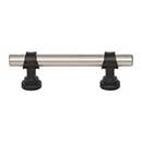 Top Knobs [M2703] Die Cast Zinc Cabinet Pull Handle - Bit Series - Standard Size - Pewter Antique &amp; Flat Black Finish - 3&quot; C/C - 4 3/4&quot; L