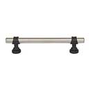 Top Knobs [M2719] Die Cast Zinc Cabinet Pull Handle - Bit Series - Oversized - Pewter Antique & Flat Black Finish - 5 1/16" C/C - 6 25/32" L