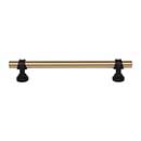 Top Knobs [M2729] Die Cast Zinc Cabinet Pull Handle - Bit Series - Oversized - Honey Bronze & Flat Black Finish - 6 5/16" C/C - 8" L