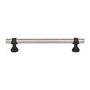 Top Knobs [M2731] Die Cast Zinc Cabinet Pull Handle - Bit Series - Oversized - Pewter Antique & Flat Black Finish - 6 5/16" C/C - 8" L