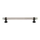 Top Knobs [M2743] Die Cast Zinc Cabinet Pull Handle - Bit Series - Oversized - Pewter Antique & Flat Black Finish - 7 9/16" C/C - 9 5/16" L