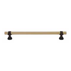 Top Knobs [M2753] Die Cast Zinc Cabinet Pull Handle - Bit Series - Oversized - Honey Bronze &amp; Flat Black Finish - 8 13/16" C/C - 10 1/2" L