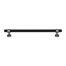 Top Knobs [M2754] Die Cast Zinc Cabinet Pull Handle - Bit Series - Oversized - Flat Black &amp; Pewter Antique Finish - 8 13/16&quot; C/C - 10 1/2&quot; L