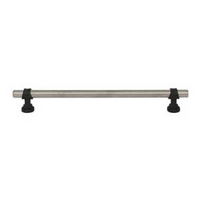 Top Knobs [M2755] Die Cast Zinc Cabinet Pull Handle - Bit Series - Oversized - Pewter Antique & Flat Black Finish - 8 13/16" C/C - 10 1/2" L