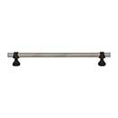 Top Knobs [M2755] Die Cast Zinc Cabinet Pull Handle - Bit Series - Oversized - Pewter Antique &amp; Flat Black Finish - 8 13/16&quot; C/C - 10 1/2&quot; L