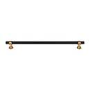 Top Knobs [M2764] Die Cast Zinc Cabinet Pull Handle - Bit Series - Oversized - Flat Black &amp; Honey Bronze Finish - 12&quot; C/C - 13 3/4&quot; L