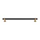 Top Knobs [M2764] Die Cast Zinc Cabinet Pull Handle - Bit Series - Oversized - Flat Black &amp; Honey Bronze Finish - 12&quot; C/C - 13 3/4&quot; L