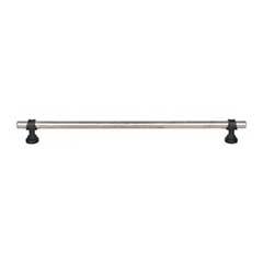 Top Knobs [M2767] Die Cast Zinc Cabinet Pull Handle - Bit Series - Oversized - Pewter Antique &amp; Flat Black Finish - 12&quot; C/C - 13 3/4&quot; L