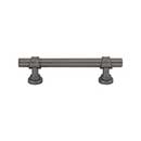 Top Knobs [M2831] Die Cast Zinc Cabinet Pull Handle - Bit Series - Standard Size - Ash Gray Finish - 3 3/4&quot; C/C - 5 1/2&quot; L