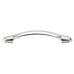 Top Knobs [M1267] Die Cast Zinc Cabinet Pull Handle - Buckle Series - Oversized - Polished Nickel Finish - 5 1/16&quot; C/C - 6 1/8&quot; L