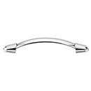 Top Knobs [M1267] Die Cast Zinc Cabinet Pull Handle - Buckle Series - Oversized - Polished Nickel Finish - 5 1/16" C/C - 6 1/8" L
