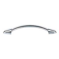 Top Knobs [M1933] Die Cast Zinc Cabinet Pull Handle - Buckle Series - Oversized - Polished Chrome Finish - 5 1/16&quot; C/C - 6 1/8&quot; L