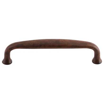 Top Knobs [M1189] Die Cast Zinc Cabinet Pull Handle - Charlotte Series - Standard Size - Patina Rouge Finish - 4" C/C - 4 7/16" L