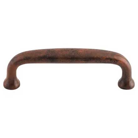Top Knobs [M1192] Die Cast Zinc Cabinet Pull Handle - Charlotte Series - Standard Size - Patina Rouge Finish - 3&quot; C/C - 3 1/2&quot; L