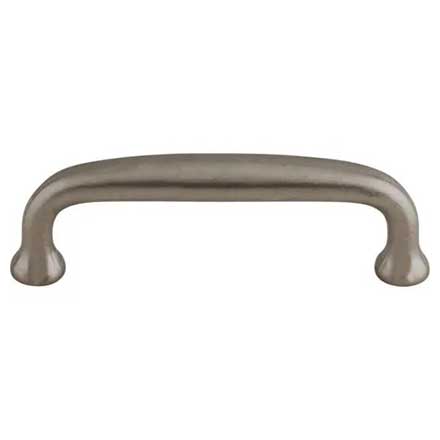 Top Knobs [M1193] Die Cast Zinc Cabinet Pull Handle - Charlotte Series - Standard Size - Pewter Antique Finish - 3&quot; C/C - 3 1/2&quot; L