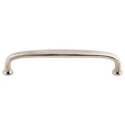 Top Knobs [M1278] Die Cast Zinc Cabinet Pull Handle - Charlotte Series - Oversized - Polished Nickel Finish - 6" C/C - 6 5/8" L