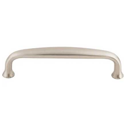 Top Knobs [M1279] Die Cast Zinc Cabinet Pull Handle - Charlotte Series - Standard Size - Brushed Satin Nickel Finish - 4&quot; C/C - 4 7/16&quot; L