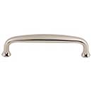 Top Knobs [M1280] Die Cast Zinc Cabinet Pull Handle - Charlotte Series - Standard Size - Polished Nickel Finish - 4&quot; C/C - 4 7/16&quot; L