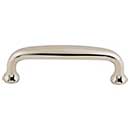 Top Knobs [M1282] Die Cast Zinc Cabinet Pull Handle - Charlotte Series - Standard Size - Polished Nickel Finish - 3&quot; C/C - 3 1/2&quot; L