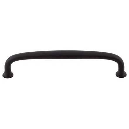 Top Knobs [M1683] Die Cast Zinc Cabinet Pull Handle - Charlotte Series - Oversized - Flat Black Finish - 6&quot; C/C - 6 5/8&quot; L