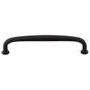 Top Knobs [M1683] Die Cast Zinc Cabinet Pull Handle - Charlotte Series - Oversized - Flat Black Finish - 6&quot; C/C - 6 5/8&quot; L
