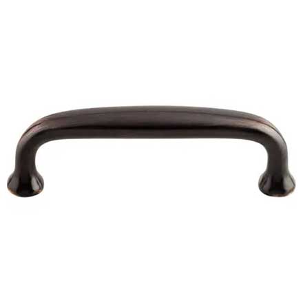 Top Knobs [M1912] Die Cast Zinc Cabinet Pull Handle - Charlotte Series - Standard Size - Tuscan Bronze Finish - 3" C/C - 3 1/2" L