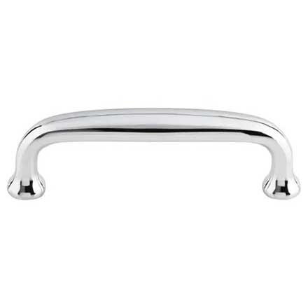 Top Knobs [M1913] Die Cast Zinc Cabinet Pull Handle - Charlotte Series - Standard Size - Polished Chrome Finish - 3" C/C - 3 1/2" L