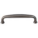 Top Knobs [M2116] Die Cast Zinc Cabinet Pull Handle - Charlotte Series - Standard Size - Ash Gray Finish - 4&quot; C/C - 4 7/16&quot; L