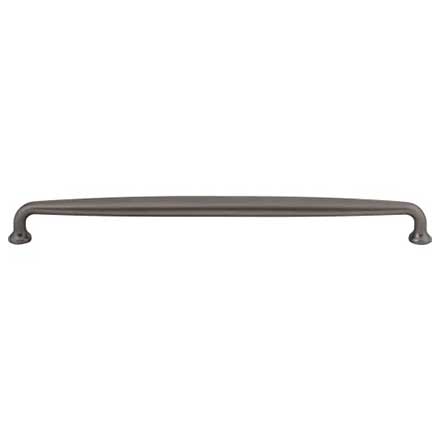 Top Knobs [M2805] Die Cast Zinc Cabinet Pull Handle - Charlotte Series - Oversized - Ash Gray Finish - 12" C/C - 12 11/16" L