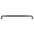 Top Knobs [M2805] Die Cast Zinc Cabinet Pull Handle - Charlotte Series - Oversized - Ash Gray Finish - 12" C/C - 12 11/16" L