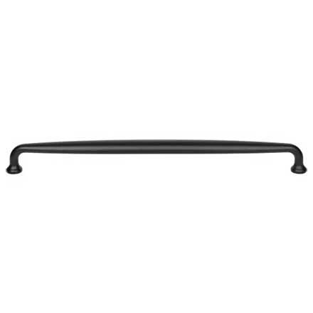 Top Knobs [M2810] Die Cast Zinc Cabinet Pull Handle - Charlotte Series - Oversized - Flat Black Finish - 12" C/C - 12 11/16" L