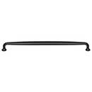 Top Knobs [M2810] Die Cast Zinc Cabinet Pull Handle - Charlotte Series - Oversized - Flat Black Finish - 12" C/C - 12 11/16" L