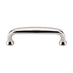 Top Knobs [M1282] Die Cast Zinc Cabinet Pull Handle - Charlotte Series - Standard Size - Polished Nickel Finish - 3&quot; C/C - 3 1/2&quot; L