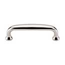Top Knobs [M1282] Die Cast Zinc Cabinet Pull Handle - Charlotte Series - Standard Size - Polished Nickel Finish - 3&quot; C/C - 3 1/2&quot; L