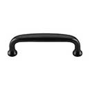 Top Knobs [M1681] Die Cast Zinc Cabinet Pull Handle - Charlotte Series - Standard Size - Flat Black Finish - 3" C/C - 3 1/2" L