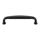 Top Knobs [M1682] Die Cast Zinc Cabinet Pull Handle - Charlotte Series - Standard Size - Flat Black Finish - 4" C/C - 4 7/16" L