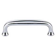 Top Knobs [M1913] Die Cast Zinc Cabinet Pull Handle - Charlotte Series - Standard Size - Polished Chrome Finish - 3&quot; C/C - 3 1/2&quot; L