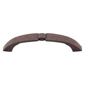 Top Knobs [M1207] Die Cast Zinc Cabinet Pull Handle - Lida Series - Standard Size - Patina Rouge Finish - 3 3/4" C/C - 4 5/8" L
