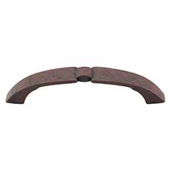 Top Knobs [M1207] Die Cast Zinc Cabinet Pull Handle - Lida Series - Standard Size - Patina Rouge Finish - 3 3/4&quot; C/C - 4 5/8&quot; L