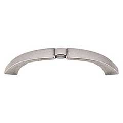 Top Knobs [M1208] Die Cast Zinc Cabinet Pull Handle - Lida Series - Standard Size - Pewter Antique Finish - 3 3/4&quot; C/C - 4 5/8&quot; L