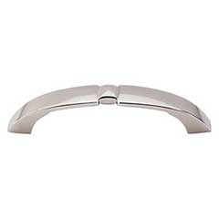 Top Knobs [M1291] Die Cast Zinc Cabinet Pull Handle - Lida Series - Standard Size - Polished Nickel Finish - 3 3/4&quot; C/C - 4 5/8&quot; L