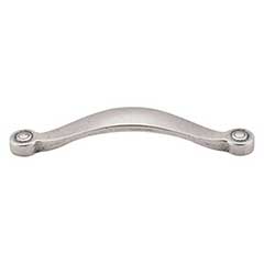 Top Knobs [M1220] Die Cast Zinc Cabinet Pull Handle - Saddle Series - Oversized - Pewter Antique Finish - 5 1/16" C/C - 5 3/4" L