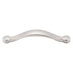 Top Knobs [M1262] Die Cast Zinc Cabinet Pull Handle - Saddle Series - Oversized - Brushed Satin Nickel Finish - 5 1/16" C/C - 5 3/4" L